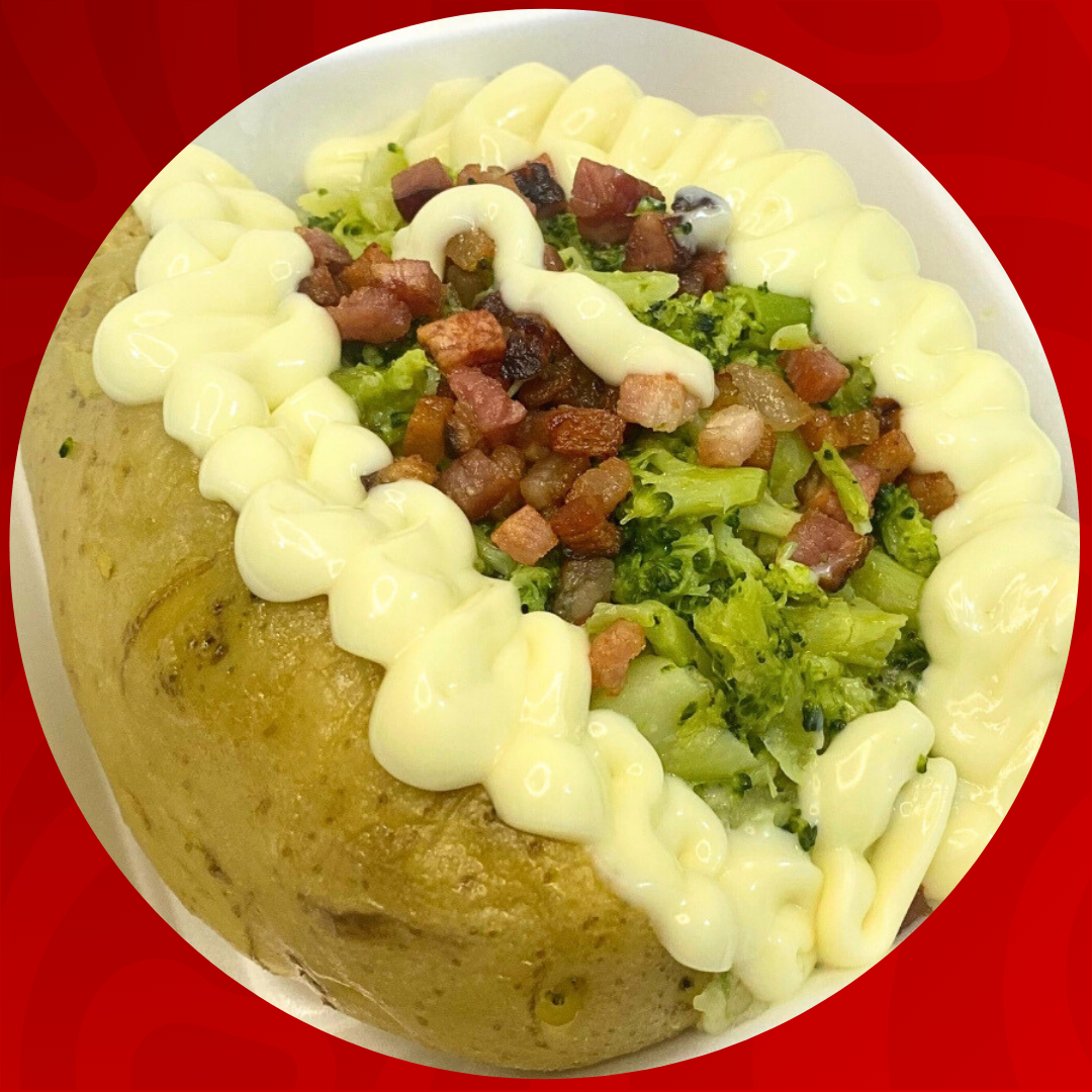 Brócolis c/ bacon e queijo